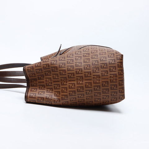 Fendi Zucchino PVC手提袋棕色WS12153