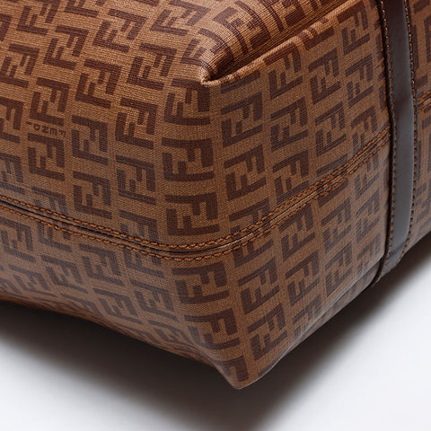 Fendi Zucchino PVC手提袋棕色WS12153