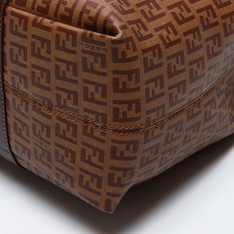 Fendi Zucchino PVC手提袋棕色WS12153