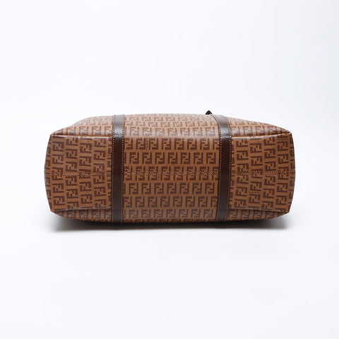 Fendi Zucchino PVC手提袋棕色WS12153