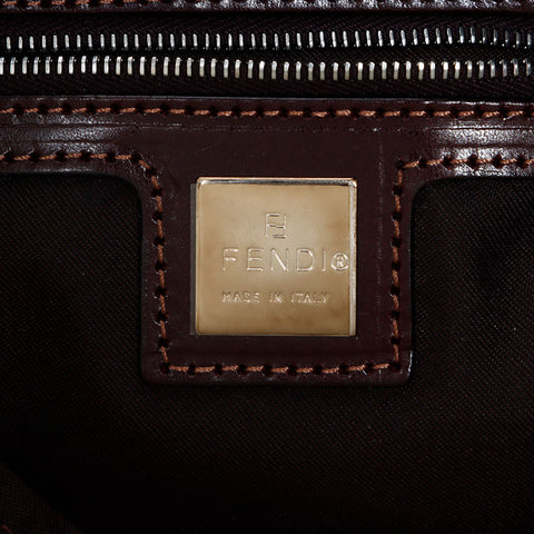 Fendi Mamma Bucket牛仔银五金肩袋海军WS12154