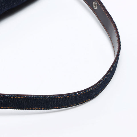 Fendi Mamma Bucket牛仔银五金肩袋海军WS12154