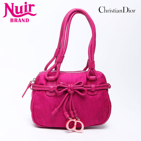 克里斯蒂安·迪奥特特（Christian Dior Trotter）帆布手提包粉红色WS12155