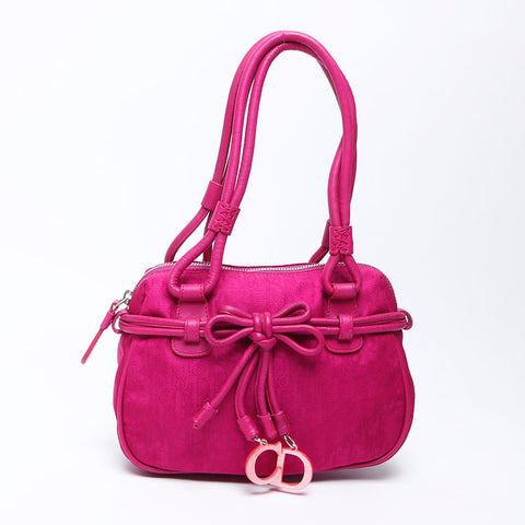 克里斯蒂安·迪奥特特（Christian Dior Trotter）帆布手提包粉红色WS12155