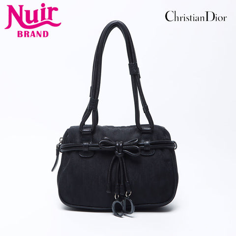 克里斯蒂安·迪奥特特（Christian Dior Trotter）帆布手袋黑色WS12162