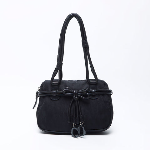 克里斯蒂安·迪奥特特（Christian Dior Trotter）帆布手袋黑色WS12162