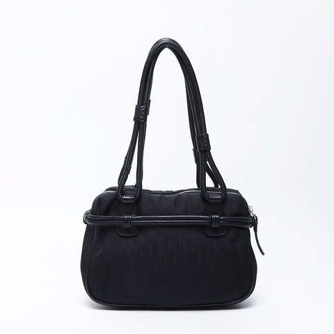 克里斯蒂安·迪奥特特（Christian Dior Trotter）帆布手袋黑色WS12162