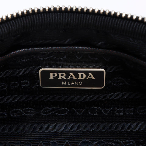 Prada Camo Triangle徽标标签尼龙肩袋卡其布WS12163