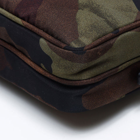 Prada Camo Triangle徽标标签尼龙肩袋卡其布WS12163