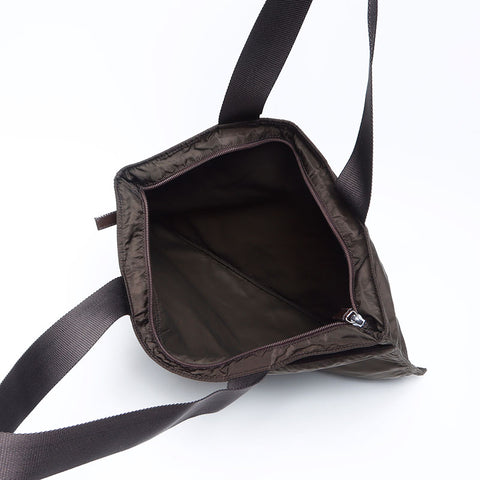 Prada Nylon Triangle徽标标签手提袋Khaki WS12164