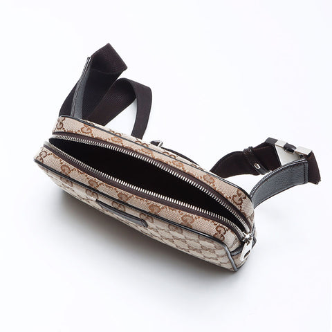 Gucci GG帆布皮带袋肩袋米色WS12165
