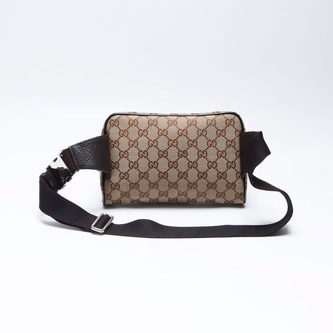 Gucci GG帆布皮带袋肩袋米色WS12165