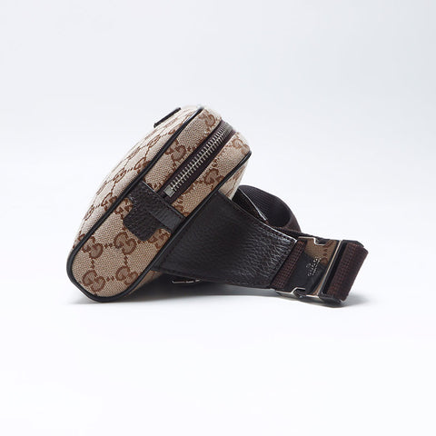 Gucci GG帆布皮带袋肩袋米色WS12165