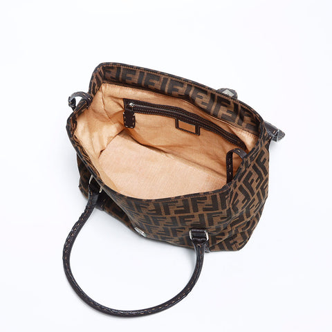 Fendi Zucca Linda Camba肩带棕色WS12172