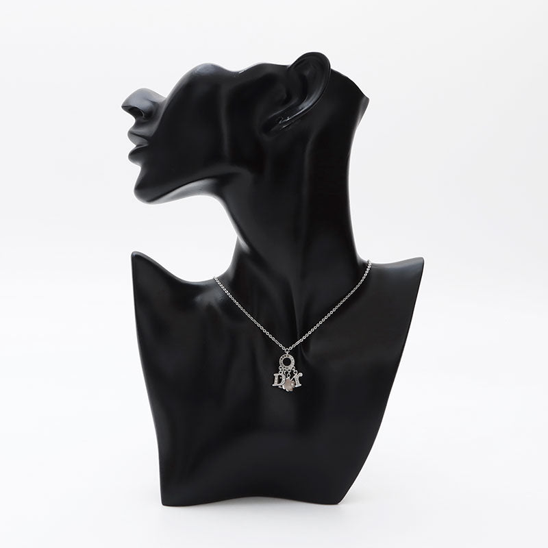 【最終セール！】美品 ChristianDiorネックレス ラインストーン クリスチャンディオール Christian Dior ロゴ ラインストーン