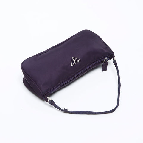 Prada Nylon Triangle徽标迷你袋紫色WS12182