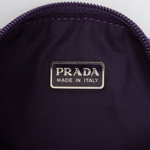 Prada Nylon Triangle徽标迷你袋紫色WS12182