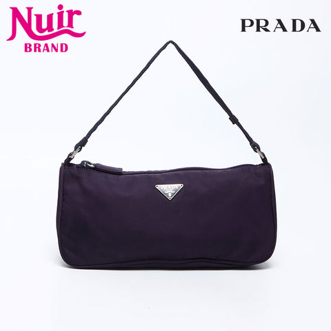 Prada Nylon Triangle徽标迷你袋紫色WS12182