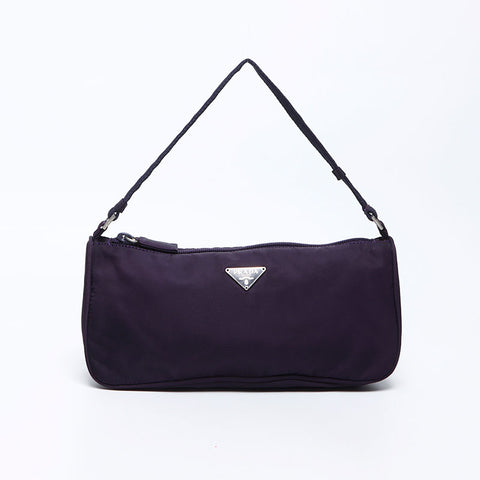 Prada Nylon Triangle徽标迷你袋紫色WS12182
