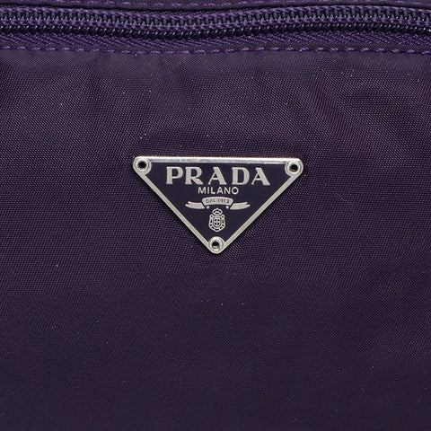 Prada Nylon Triangle徽标迷你袋紫色WS12182
