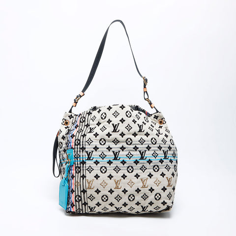路易威登路易·威登（Louis Vuitton）2010 Chesche Bohemian Monogram肩带米色WS12191