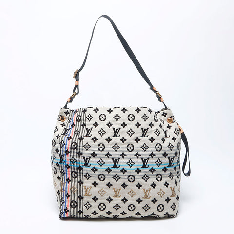 路易威登路易·威登（Louis Vuitton）2010 Chesche Bohemian Monogram肩带米色WS12191