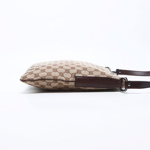 Gucci GG Canvas Shoulder Bag Beige WS12193