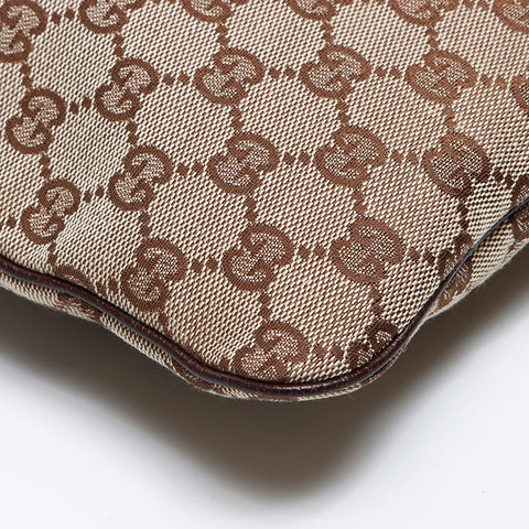 Gucci GG Canvas Shoulder Bag Beige WS12193