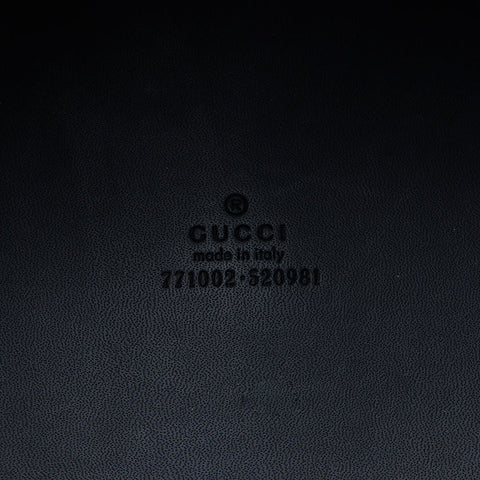 Gucci Leather 2way Cutout Logo GG Boston Bag Black WS12202