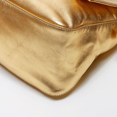 Fendi Mamma Leather Forever Rhinestone肩带金色WS12204