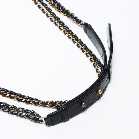 シャネル CHANEL ガブリエル ドゥ 28番台 2019年 ショルダーバッグ ベージュ ブラック WS12208