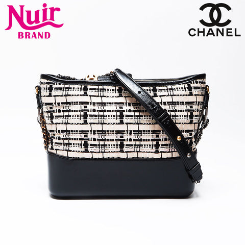 シャネル CHANEL ガブリエル ドゥ 28番台 2019年 ショルダーバッグ ベージュ ブラック WS12208