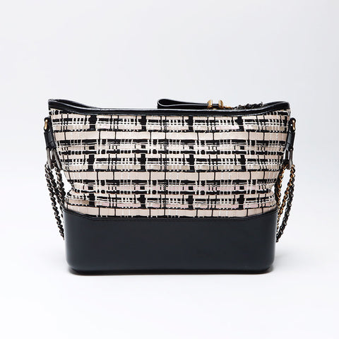 シャネル CHANEL ガブリエル ドゥ 28番台 2019年 ショルダーバッグ ベージュ ブラック WS12208