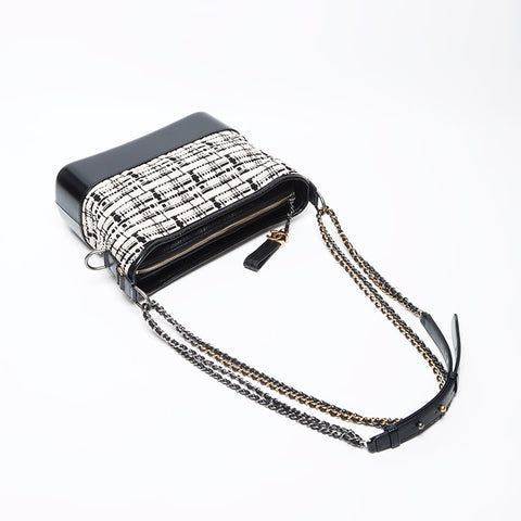 シャネル CHANEL ガブリエル ドゥ 28番台 2019年 ショルダーバッグ ベージュ ブラック WS12208