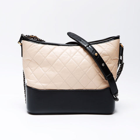 シャネル CHANEL ガブリエル ドゥ 24番台 2016-2017年 ショルダーバッグ ベージュ ブラック WS12209