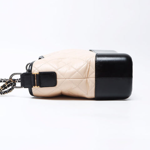 シャネル CHANEL ガブリエル ドゥ 24番台 2016-2017年 ショルダーバッグ ベージュ ブラック WS12209