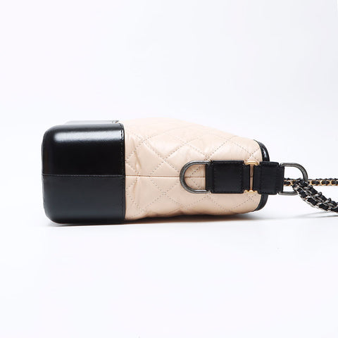 シャネル CHANEL ガブリエル ドゥ 24番台 2016-2017年 ショルダーバッグ ベージュ ブラック WS12209