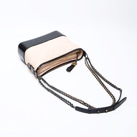 シャネル CHANEL ガブリエル ドゥ 24番台 2016-2017年 ショルダーバッグ ベージュ ブラック WS12209