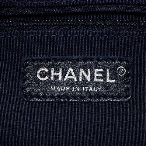 シャネル CHANEL ガブリエル ドゥ ニット 2017 チェーン ショルダーバッグ グレー ネイビー WS12214