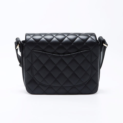 香奈儿（Chanel Frill Matelasse）金色硬件30 2021肩袋黑色WS12215