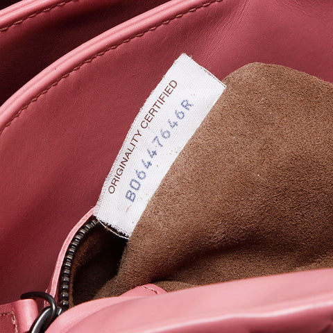 bottegaveneta mini nappa intrecciato roman手提包粉红色WS12219