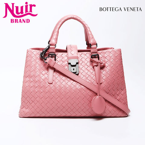 BOTTEGAVENETA MINI NAPPA INTRECCIATO ROME Handbag pink WS12219