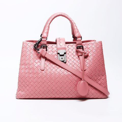 bottegaveneta mini nappa intrecciato roman手提包粉红色WS12219