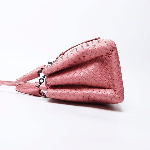 bottegaveneta mini nappa intrecciato roman手提包粉红色WS12219