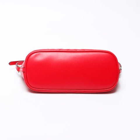 Gucci GG Marmont Leathersse Pouch Mini肩带红色WS12221