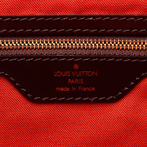 LOUIS VUITTON Charm Damier Greenwich PM 1999 Tote Bag Brown WS12222