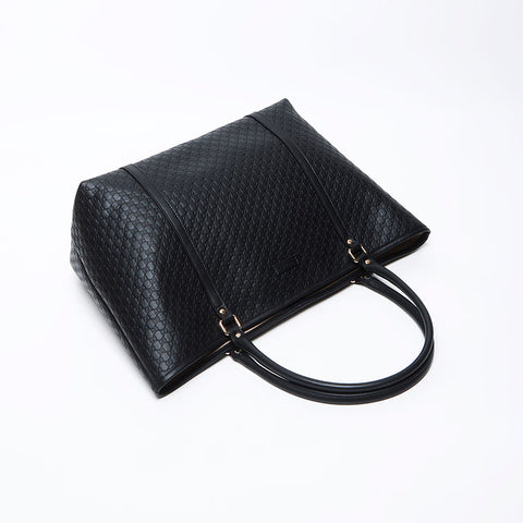 Gucci GG Shima Leather手提袋黑色WS12224