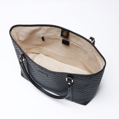 Gucci GG Shima Leather手提袋黑色WS12224