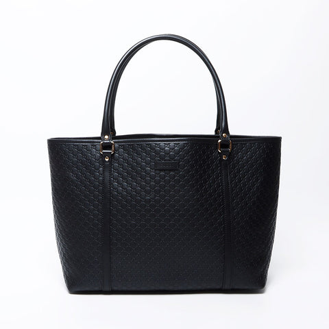 Gucci GG Shima Leather手提袋黑色WS12224