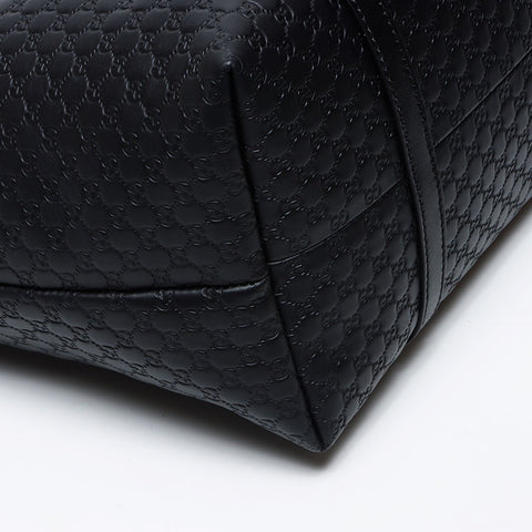 Gucci GG Shima Leather手提袋黑色WS12224